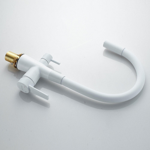 Смеситель для кухни Shevanik S668C цвет Белый