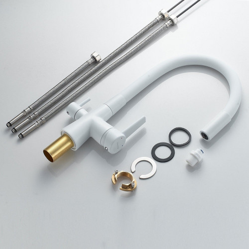 Смеситель для кухни Shevanik S668C цвет Белый