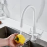 Смеситель для кухни Shevanik S668C цвет Белый