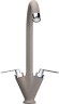 Смеситель для кухни Ulgran Classic U-011-302 Песочный латунь двухвентильный