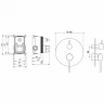 Смеситель для душа Aquatek Европа AQ1346MB Черный матовый латунь встраиваемый