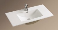 Раковина WeltWasser Deilbach 7506 90 10000003903 Белый глянец фаянс полувстраиваемая