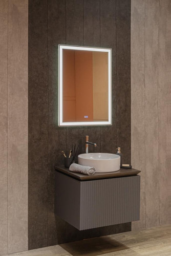 Зеркало AQUAme AQM9105 60 с подсветкой с сенсорным выключателем с подогревом и диммером