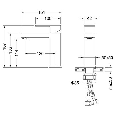 Комплект смесителей Aquatek Либра AQ1631MB Черный матовый