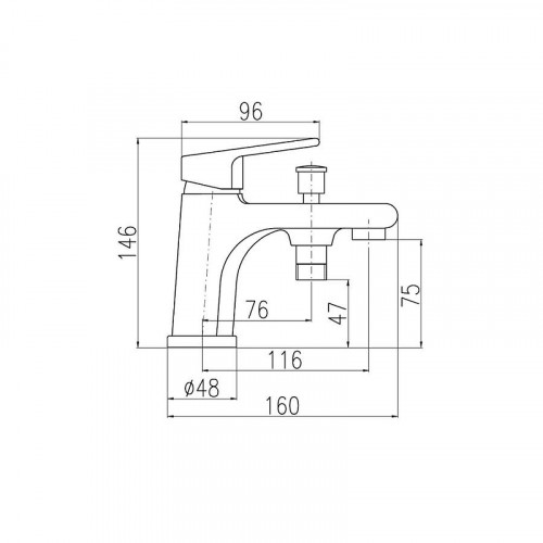 Смеситель для ванны Rav Slezak Colorado CO148.5 цвет Хром