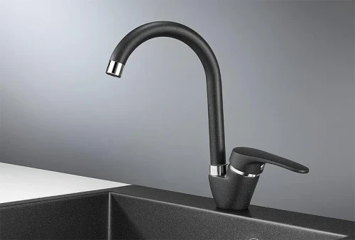 Смеситель для кухни Granula 1024 цвет Черный