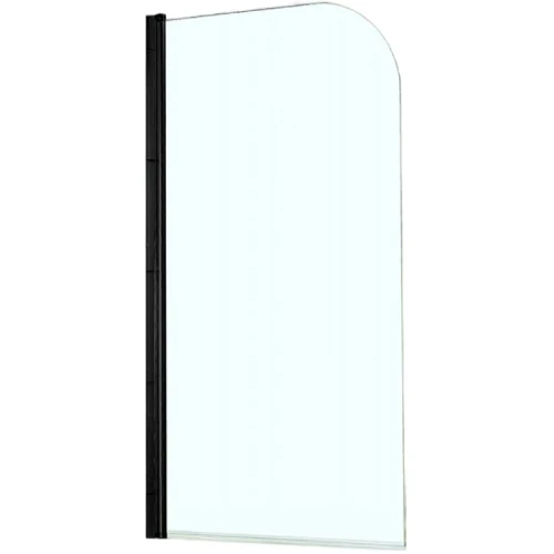 Шторка на ванну Azario Merrit 70 NF6211 BLACK профиль Черный стекло прозрачное
