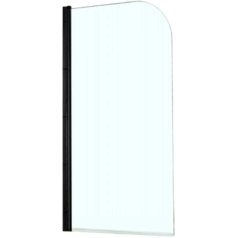 Шторка на ванну Azario Merrit 70 NF6211 BLACK профиль Черный стекло прозрачное