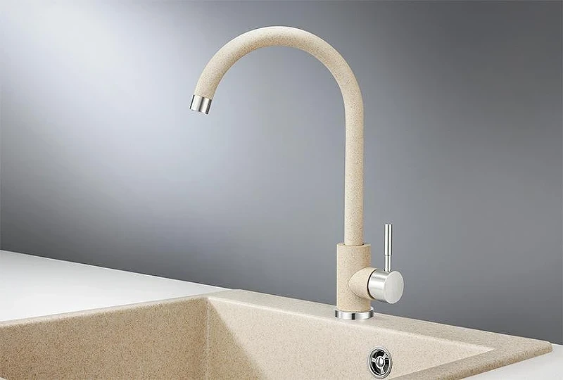 Смеситель для кухни Granula Standart ST-4031 цвет Бежевый