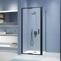 Душевой уголок RGW Stilvoll 90x70 703214597-14 профиль цвет Черный стекло прозрачное