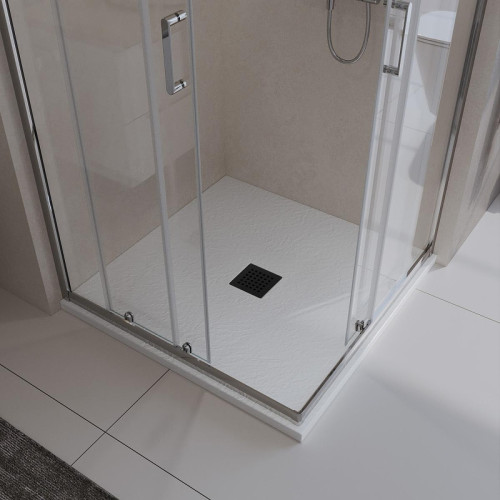 Душевой поддон из искусственного камня BelBagno Uno 80x80 TRAY-MR-UNO-A-80-35-W-NO Белый