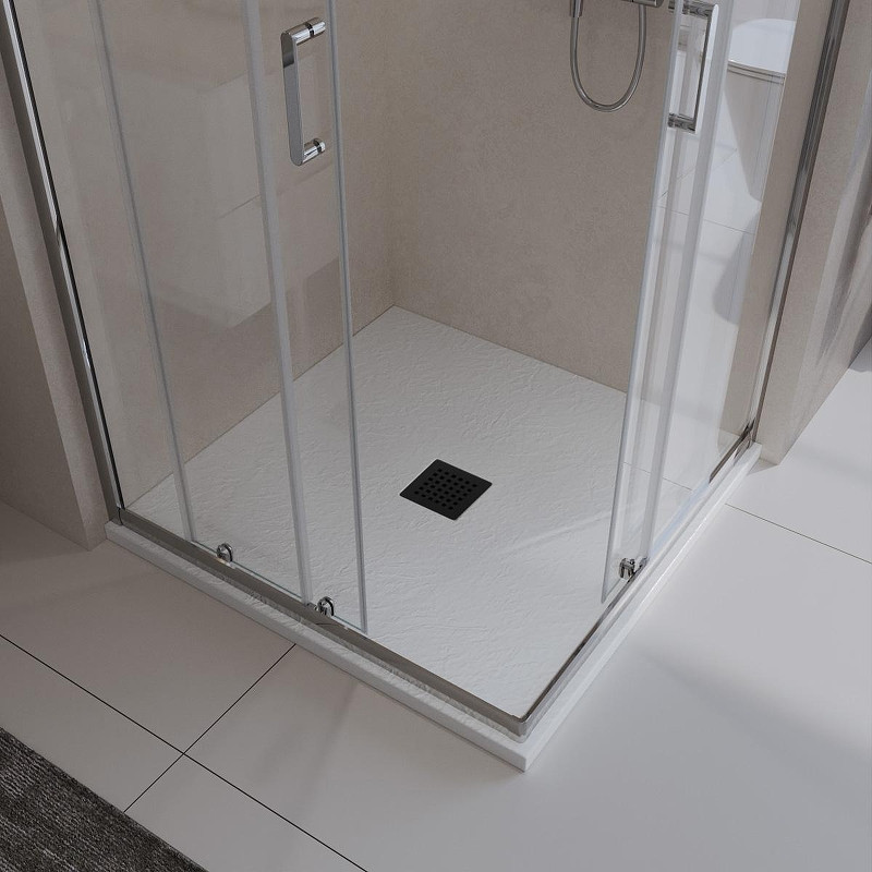 Душевой поддон из искусственного камня BelBagno Uno 80x80 TRAY-MR-UNO-A-80-35-W-NO Белый