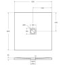 Душевой поддон из искусственного камня BelBagno Uno 80x80 TRAY-MR-UNO-A-80-35-W-NO Белый