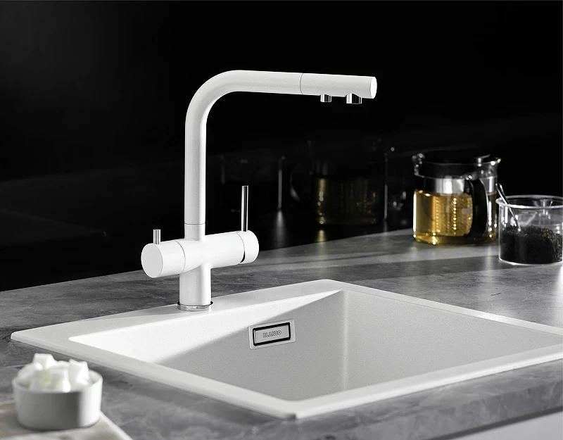 Смеситель для кухни Blanco Fontas II 525141 Белый латунь