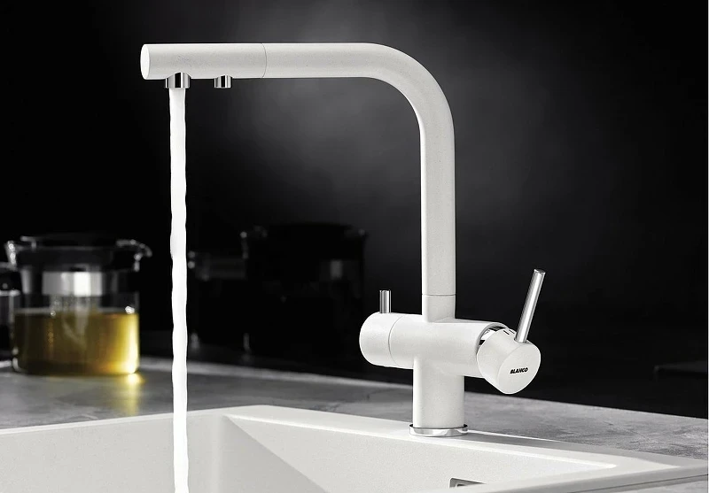 Смеситель для кухни Blanco Fontas II 525141 Белый латунь
