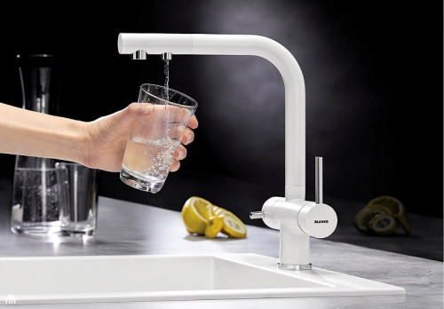 Смеситель для кухни Blanco Fontas II 525141 Белый латунь