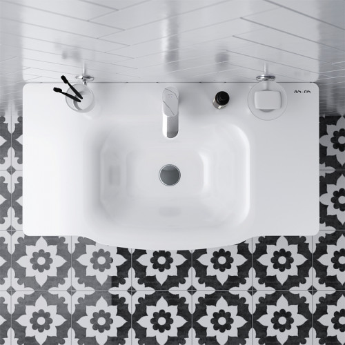 Тумба под раковину AM.PM Like 80 M80FSX0802WG Белая МДФ / ЛДСП