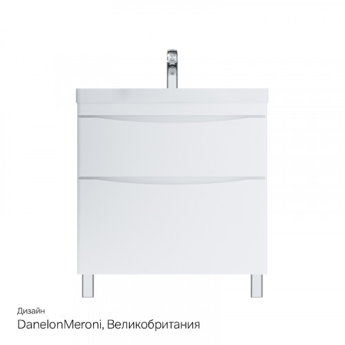 Тумба под раковину AM.PM Like 80 M80FSX0802WG Белая МДФ / ЛДСП
