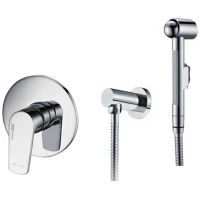 Гигиенический душ со смесителем WasserKRAFT Dill A06157 Хром латунь на стену