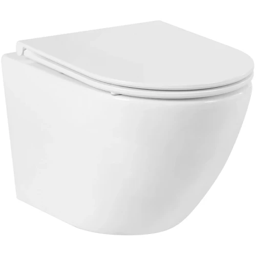Унитаз BelBagno Sfera-R BB046CHR/BB870SC подвесной с сиденьем Микролифт фаянс подвесной