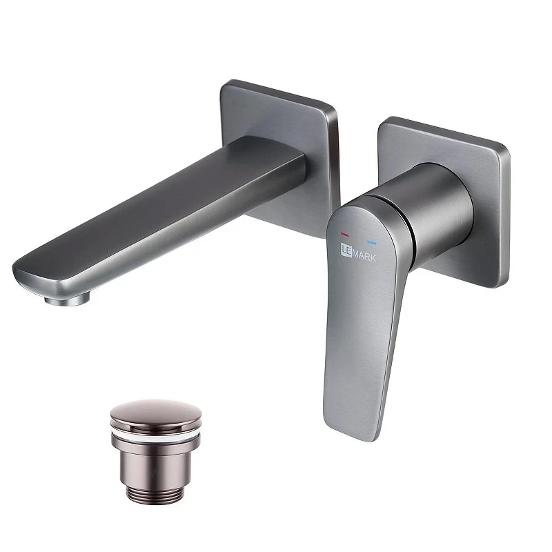 Смеситель для раковины Lemark Bronx LM3736GM цвет Графит
