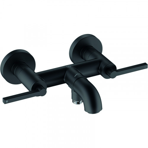 Смеситель для ванны Kludi Nova Fonte Puristic 205403915 Черный матовый латунь на стену