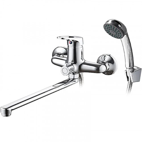 Смеситель для ванны Ledeme H13 2213L универсальный Хром латунь на стену