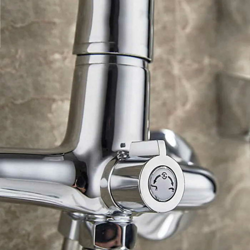 Смеситель для ванны Ledeme H13 2213L универсальный Хром латунь на стену