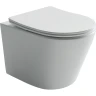 Комплект унитаза с инсталляцией Ceramicanova Balearica CN6000_1002CH_1000 с сиденьем Микролифт и клавишей смыва Хром глянцевый фарфор подвесной