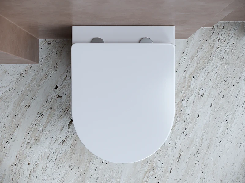 Комплект унитаза с инсталляцией Ceramicanova Balearica CN6000_1002CH_1000 с сиденьем Микролифт и клавишей смыва Хром глянцевый фарфор подвесной