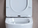 Комплект унитаза с инсталляцией Ceramicanova Balearica CN6000_1002CH_1000 с сиденьем Микролифт и клавишей смыва Хром глянцевый фарфор подвесной