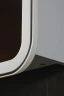 Зеркальный шкаф Silver Mirrors Фиджи Flip 60 LED-00002657 с подсветкой Белый МДФ / ЛДСП, стекло