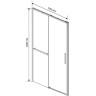 Душевая дверь Vincea Slim Soft 120 VDS-1SS120CL профиль Хром стекло прозрачное