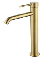Смеситель для раковины Wonzon & Woghand Stick WW-88239017-BG цвет Брашированное золото