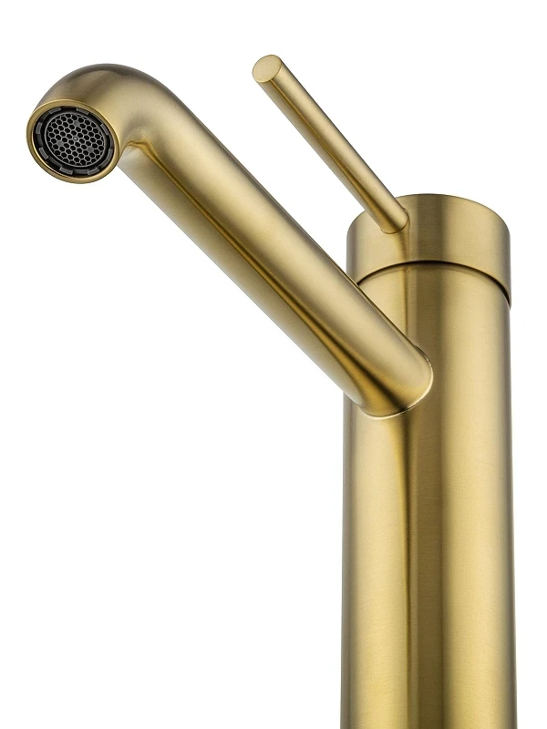 Смеситель для раковины Wonzon & Woghand Stick WW-88239017-BG цвет Брашированное золото
