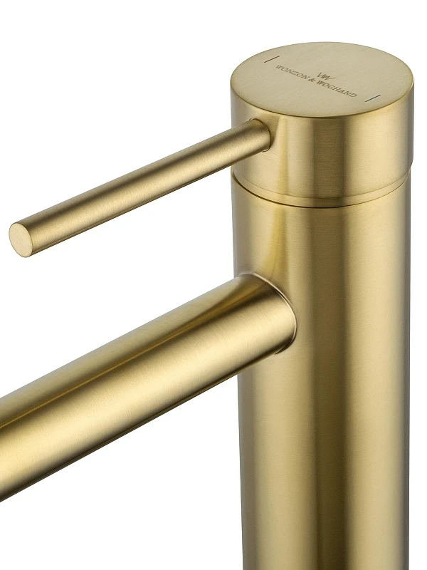 Смеситель для раковины Wonzon & Woghand Stick WW-88239017-BG цвет Брашированное золото