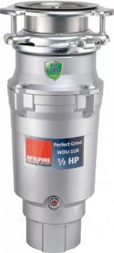 Измельчитель пищевых отходов McAlpine Perfect Grind WDU-1ASEU цвет Нержавеющая сталь