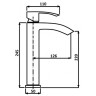 Смеситель для раковины ALMAes Luara TVZ-0904 Хром