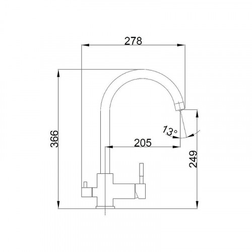 Смеситель для кухни Haiba HB43828-8 цвет Белый матовый