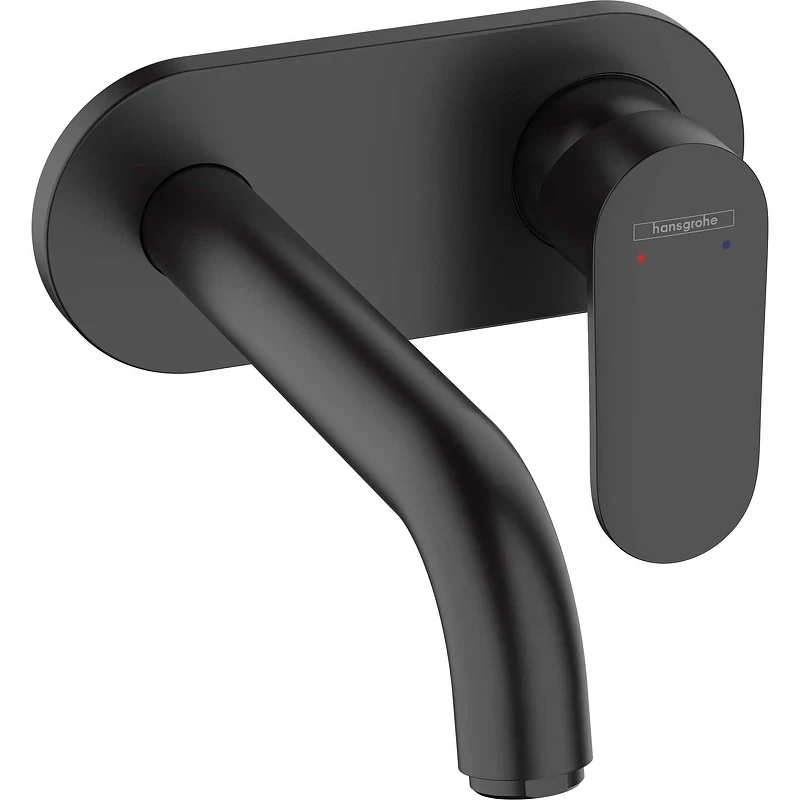 Смеситель для раковины Hansgrohe Vernis Blend 71576670 Черный матовый латунь встраиваемый