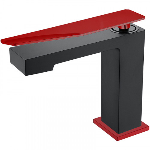 Смеситель для раковины Boheme Q 141-BR.2 Черный Красный латунь