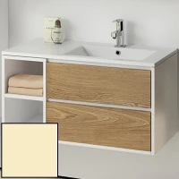 Тумба с раковиной SanVit Мэри-4 90 R kmery904 в цвете Ral подвесная Желтый глянец МДФ / ЛДСП
