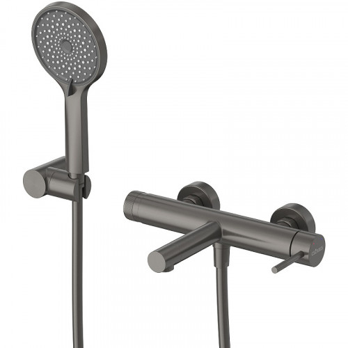 Смеситель для ванны Cezares Relax RELAX-VD-GM Оружейная сталь нержавеющая сталь на стену