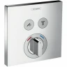 Смеситель для душа Hansgrohe ShowerSelect 15768000 с термостатом Хром латунь встраиваемый