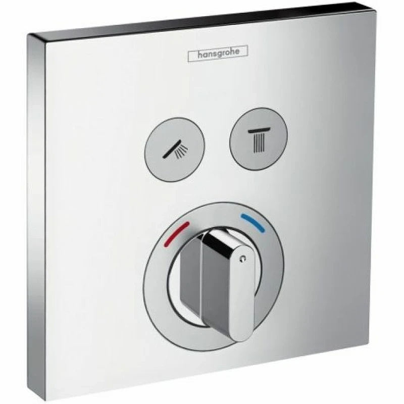 Смеситель для душа Hansgrohe ShowerSelect 15768000 с термостатом Хром латунь встраиваемый