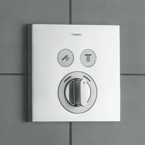 Смеситель для душа Hansgrohe ShowerSelect 15768000 с термостатом Хром латунь встраиваемый