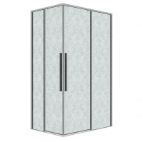 Душевой уголок Grossman Galaxy 110x80 R 300.K33.01.11R80L.10.02 профиль Хром стекло шиншилла