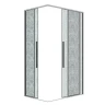 Душевой уголок Grossman Galaxy 110x80 R 300.K33.01.11R80L.10.02 профиль Хром стекло шиншилла