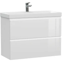 Тумба под раковину Cersanit Moduo Slim 80 64126 подвесная Белая МДФ / ЛДСП