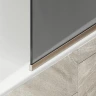 Шторка на ванну Maybah Glass MGV-153-2у 740x1400 в узком профиле Бронза стекло графитовое матовое